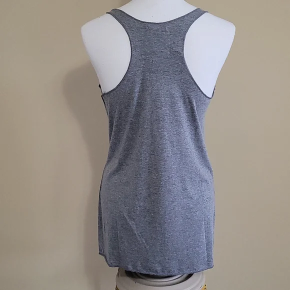 NEW Dallas Mavericks NBA Gameday Couture Womens Racerback Tank Heather Grey Medm - Picture 10 of 11